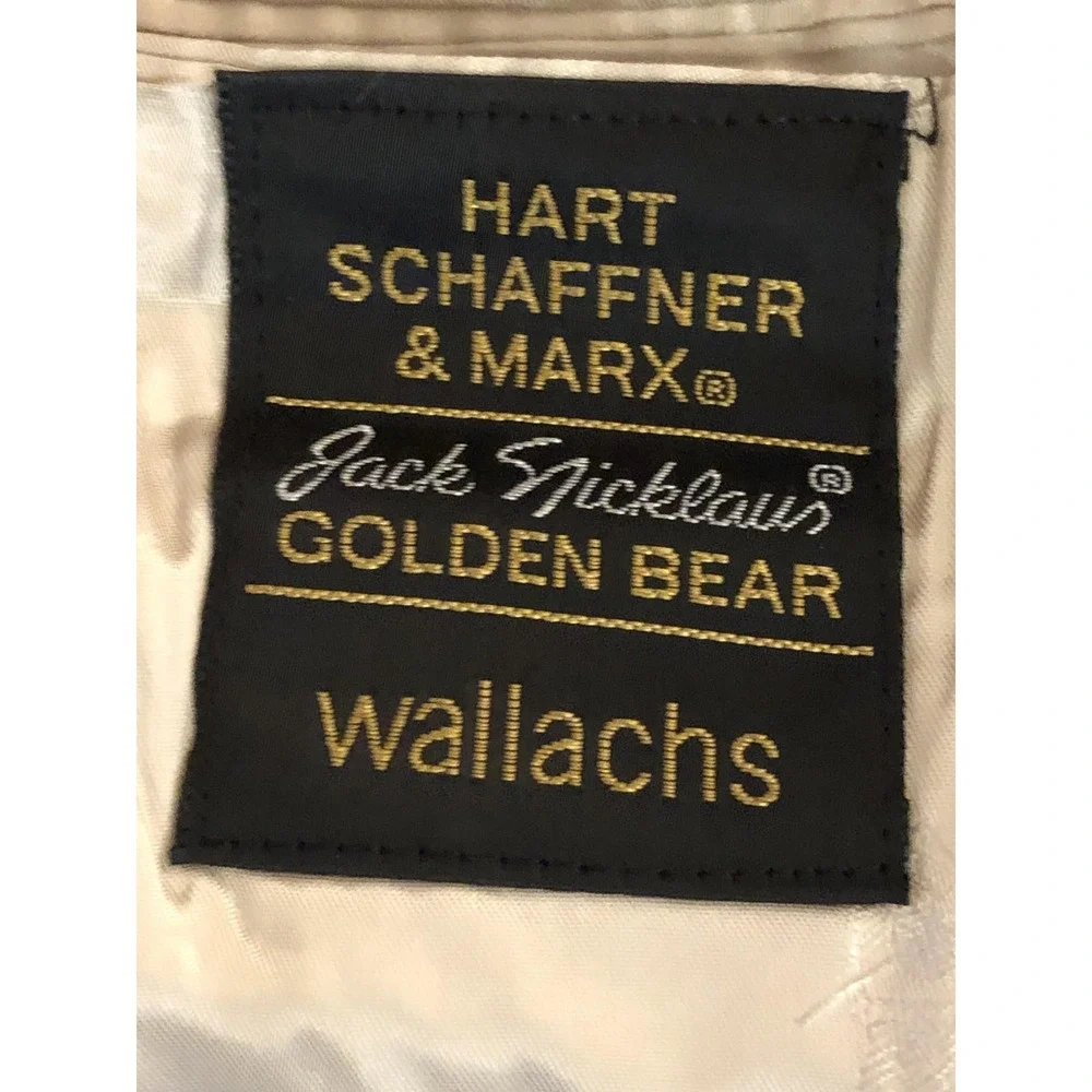 Hart Schaffner Marx Blazer Mens 40 Red Jack Nicklaus Golden Bear Golf Sport Coat